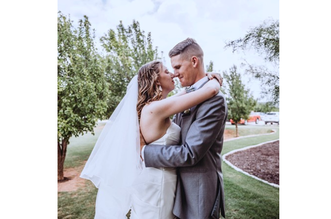 "Newly Weds Photos On Bridal Walkway"