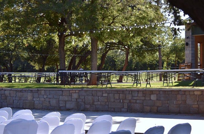 "View Up From Ceremony Seating"