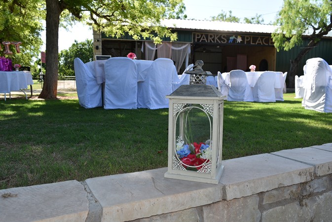 "Lanterns Add A Lovely Formal Touch"
