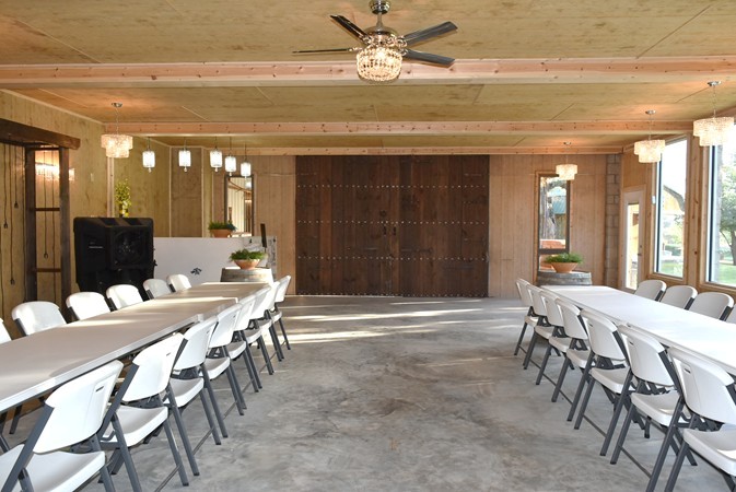 "Large Space With Doors Closed"