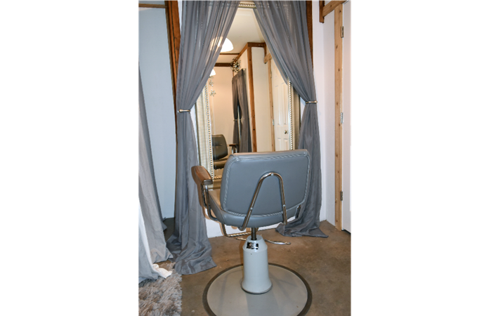 "Large Mirror for Styling Chair"