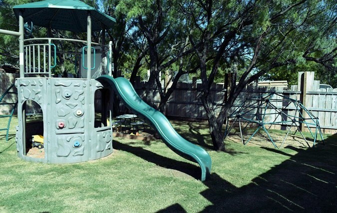 "Fun Slide & Two Climbing Walls"