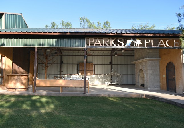 "Pavilion With New Rock Fireplace...See More Below!"