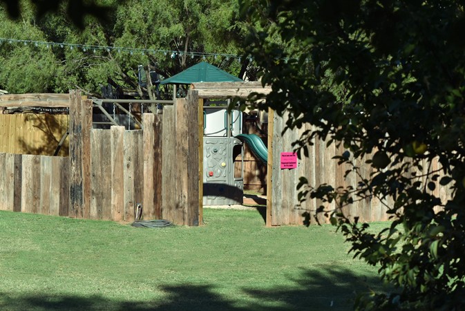 "Our New Fenced Kiddie Korral"