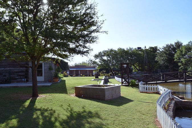 "View of Bridge & Saloon From Rock Fire Pit"