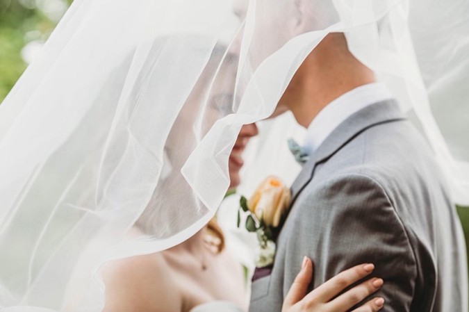 "Beautiful Veil-Covered Photo!"