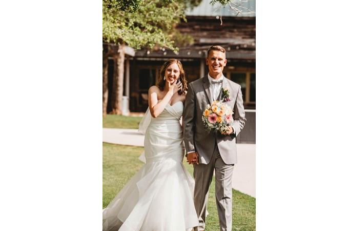 "Bride & Groom Enjoy Fun Moments"