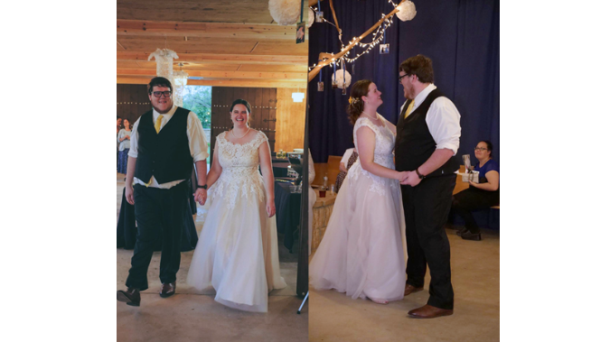 "Wedding Party Entered Swing Dance Club From Building"