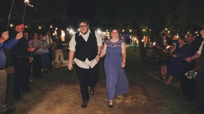 "Sparkler Send Off"