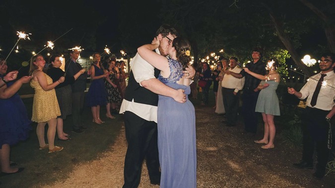 "Sparkler Send Off"