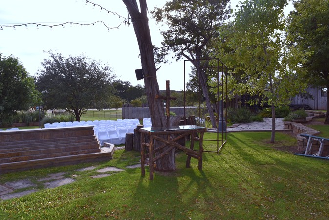 "Table Moved To Be Set Up For Ceremony"