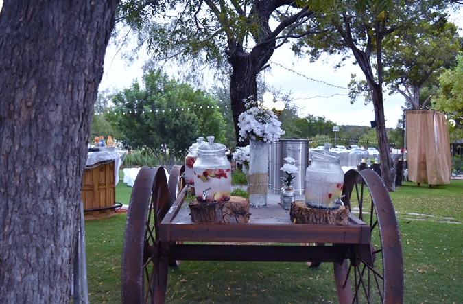 "Wagon With Coffee Service Just Beyond On Left"