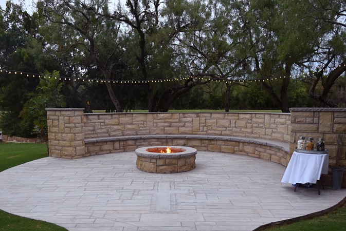 "Fire Pit Ready For Making S'mores"