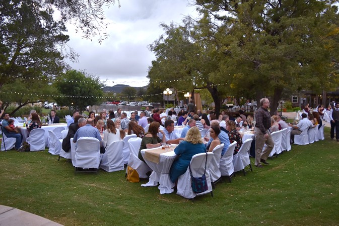 "Relaxing Dinner Outdoors"