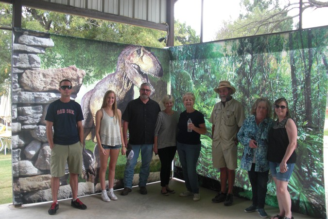 "Fun Dinosaur Back Drop"