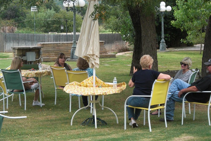 "Casual Seating With Unbrello"