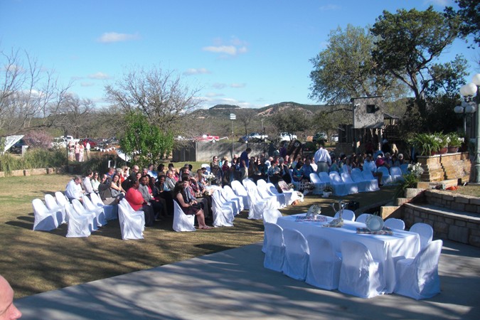 "View of Ceremony Area From Upper Level"