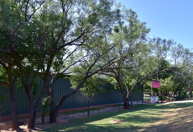 "Pavilion & New Building Traveling South On Buffalo Gap Rd"