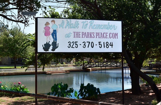 "New Sign & View of Bridge"