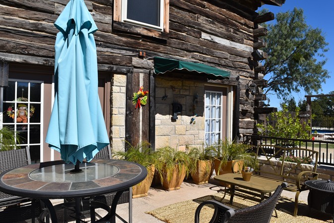 "Parking Space Outside Patio Fence"
