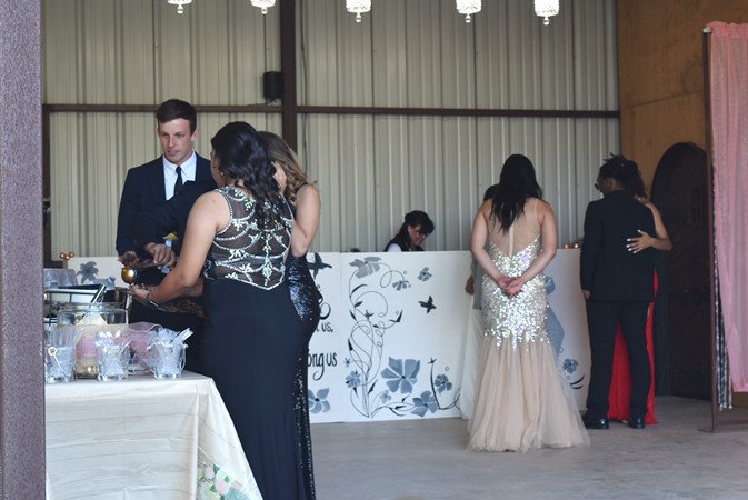 "Food Catered by Josh & Tonya Parks"