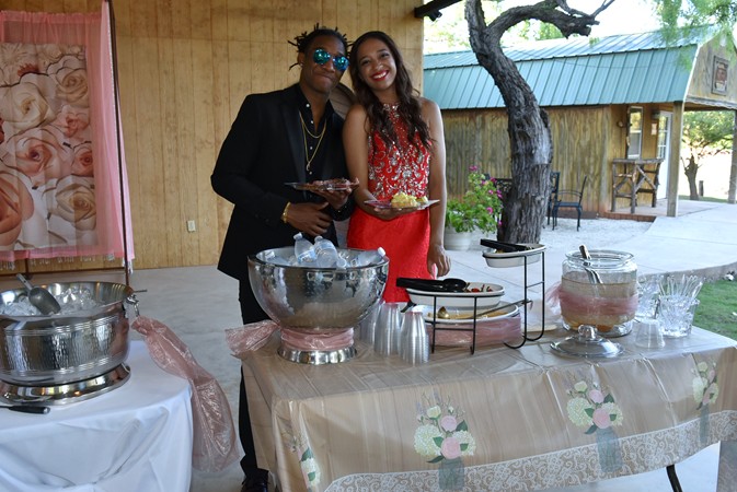 "Lovely Couple And Lovely Formal Serving Pieces"