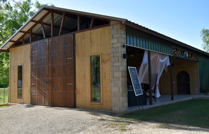 "View Of New Double Doors On Pavilion "