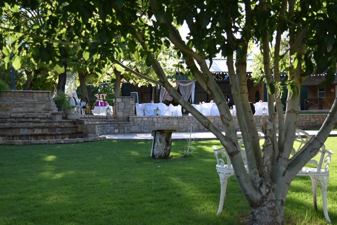 "Waterfalls And Dining Area From Lower Level"