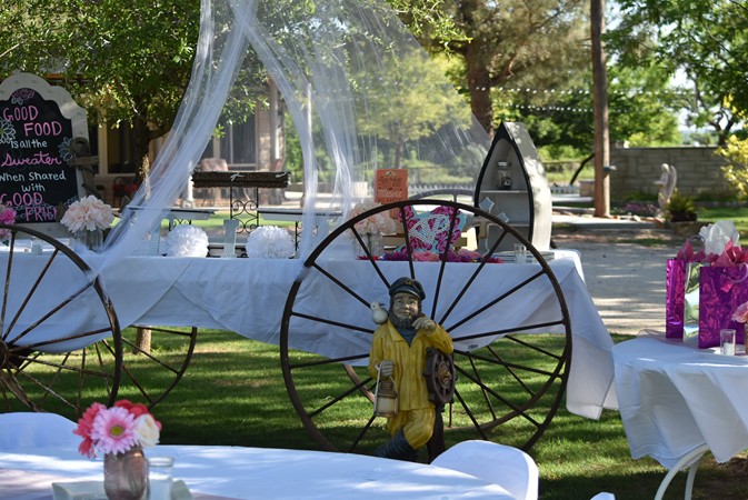"Wagon Also Serves As Backdrop For Awards Presentation"