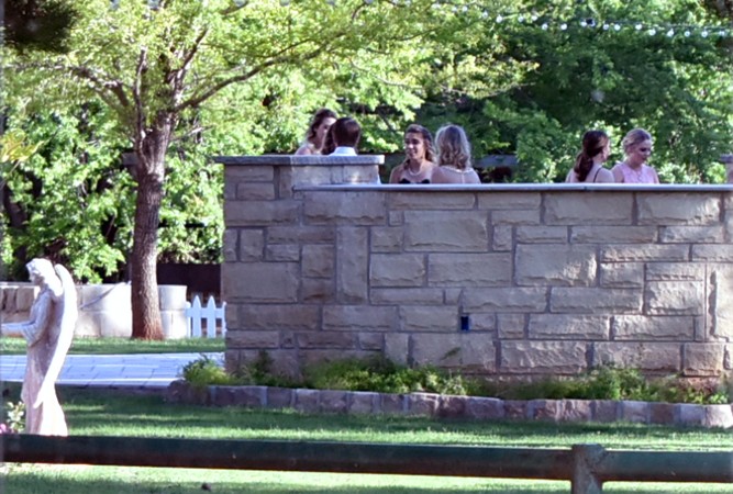 "There Is Rocked Bench Seating Around The Fire Pit"