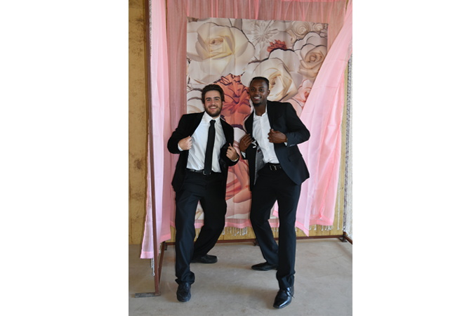"Those Who Know These Two Best Can Caption This Snapshot"