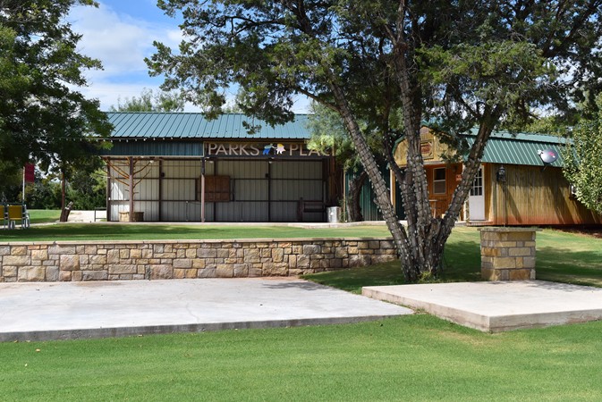 "Buffalo Gap Rd Entrance Left of Pavilion"