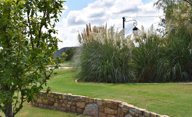 "View of Mountain Beyond the Beginning of Walkway"